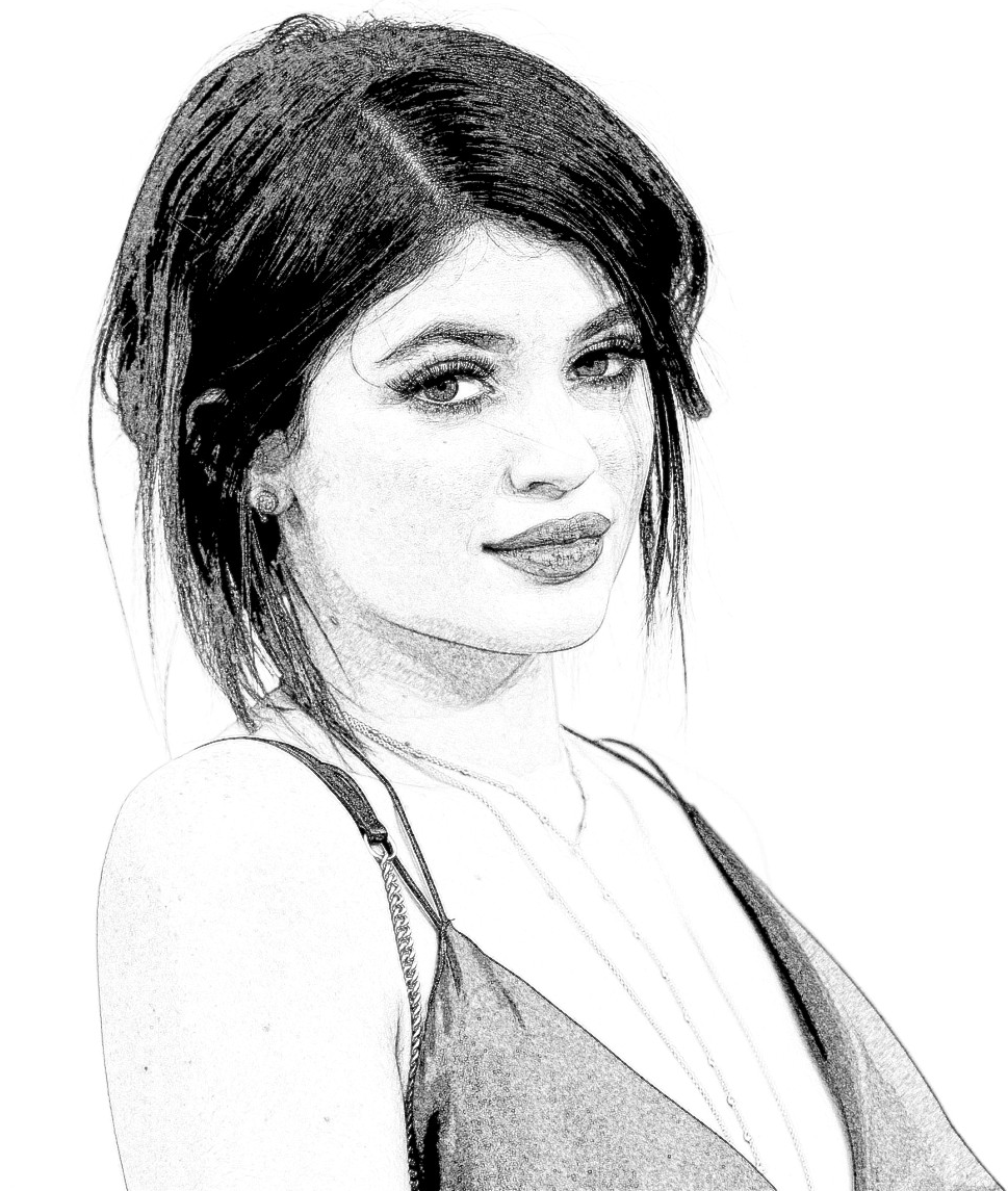 Kylie Jenner Sketch at Explore collection of Kylie