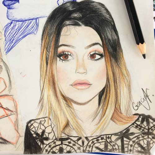 Kylie Jenner Sketch At PaintingValley.com | Explore Collection Of Kylie ...