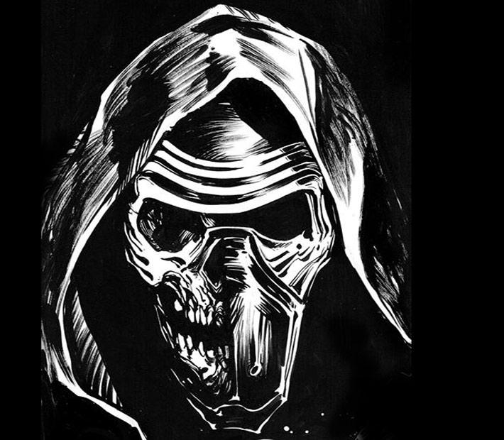 710x620 Kylo Ren Drawing By Moreau Matt - Kylo Ren Sketch