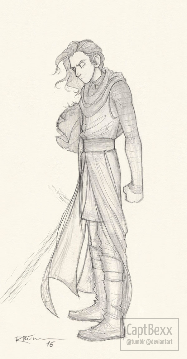 600x1152 Kylo Ren Sketch By Captbexx - Kylo Ren Sketch