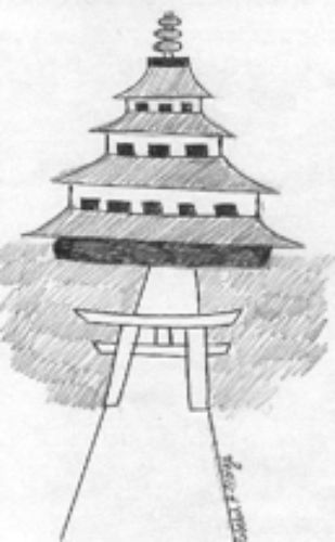 309x500 Japan - Kyoto Sketch