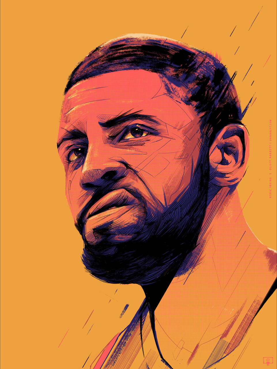 Kyrie Irving Sketch at PaintingValley.com | Explore collection of Kyrie ...