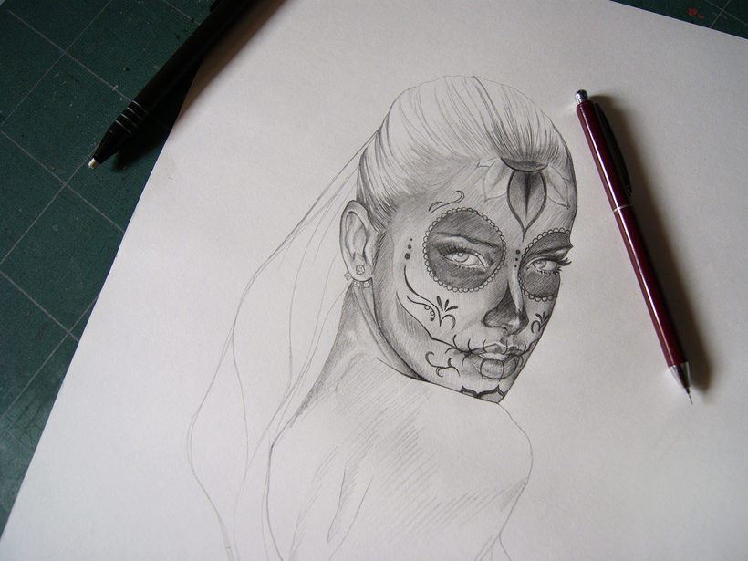 820x615 La Catrina Domestika - La Catrina Sketch