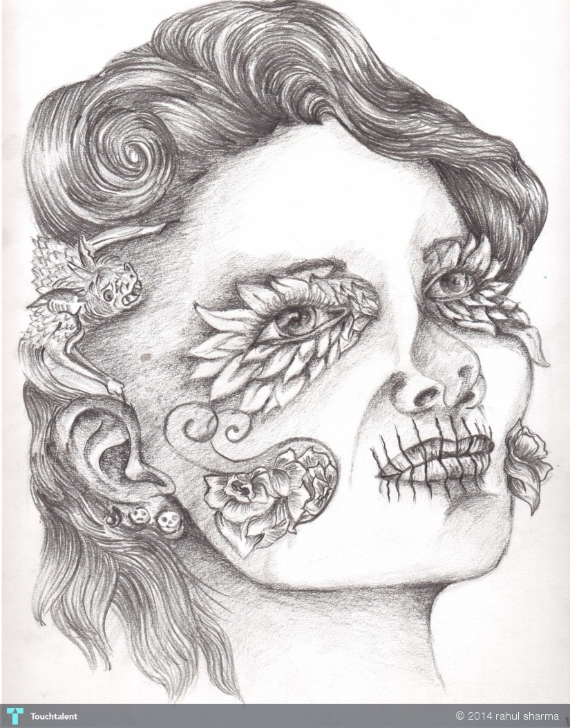 825x1052 La Catrina Touchtalent - La Catrina Sketch