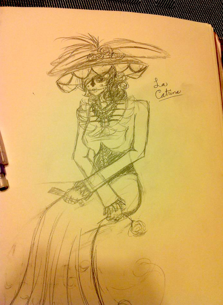 766x1044 La Catrina Sketch By Tediz Leader - La Catrina Sketch