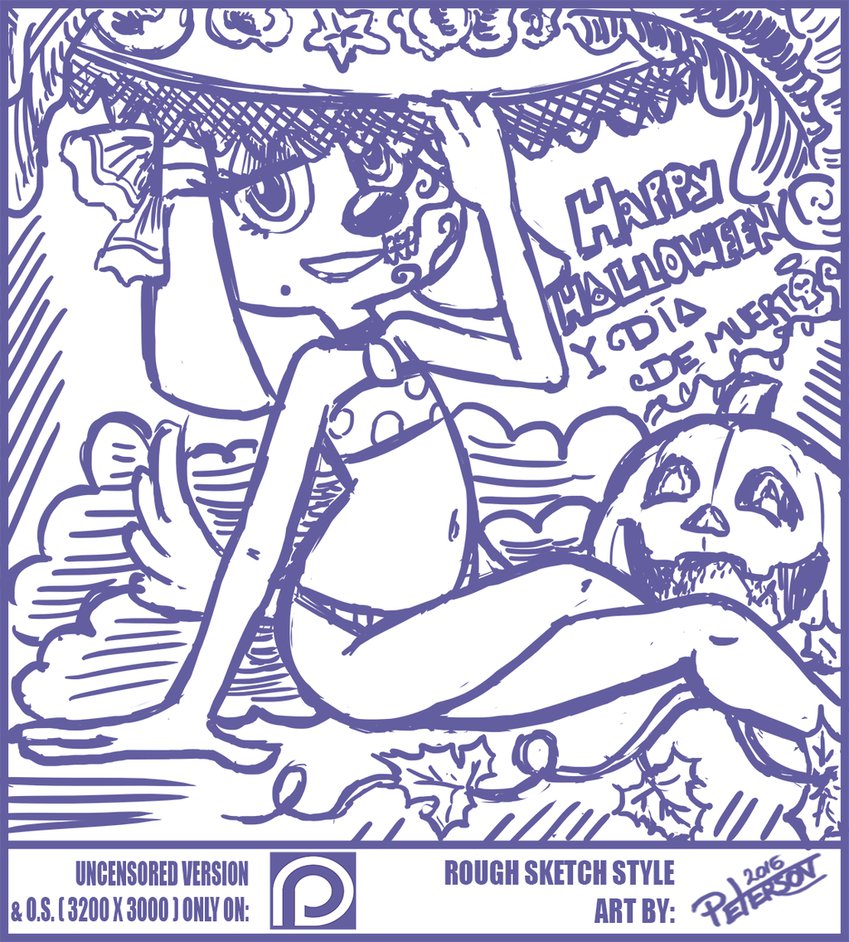 849x942 La Catrina - La Catrina Sketch