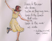 170x135 Items Similar To La La Land Print Mia Illustration Movie Hand - La La Land Sketch