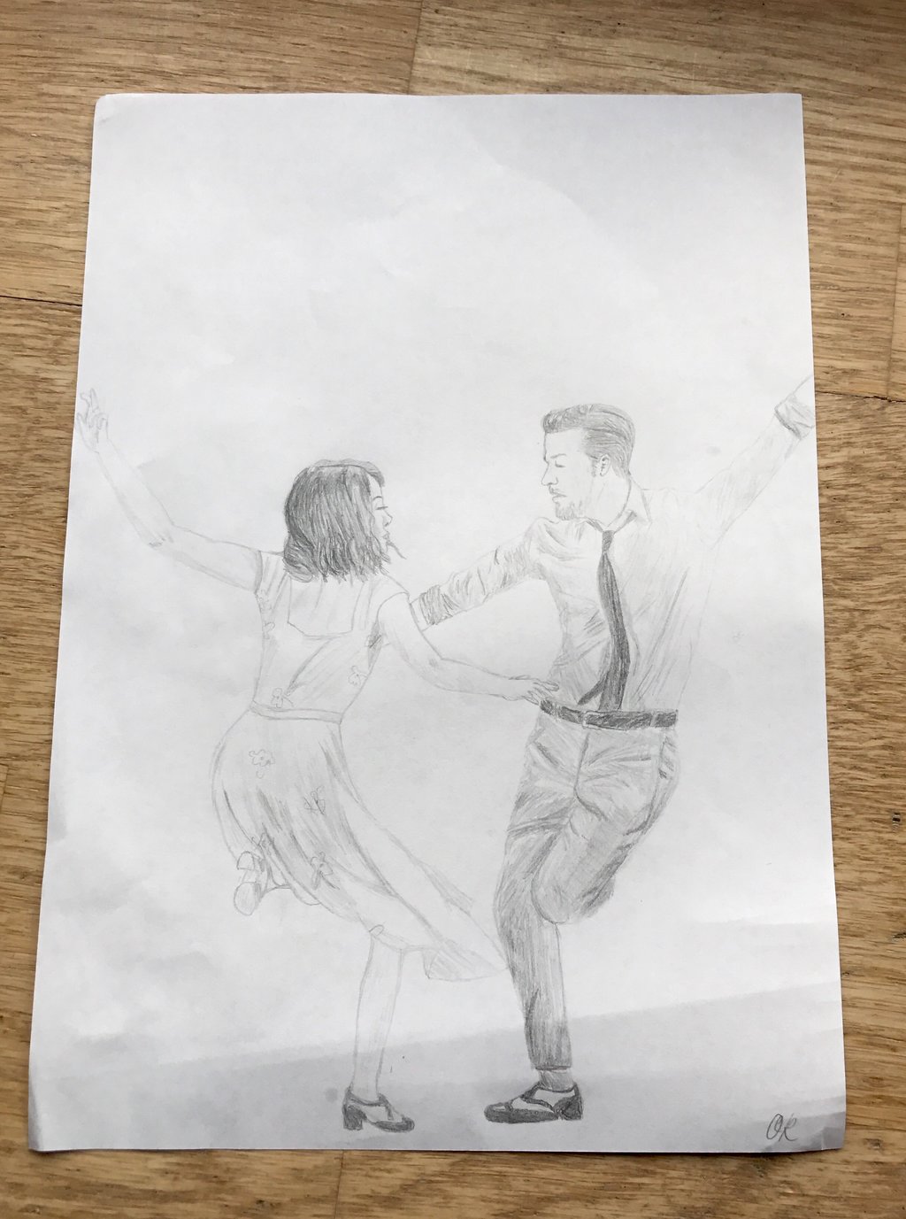 1024x1377 La La Land (Quick Sketch) By Geekyg555 - La La Land Sketch