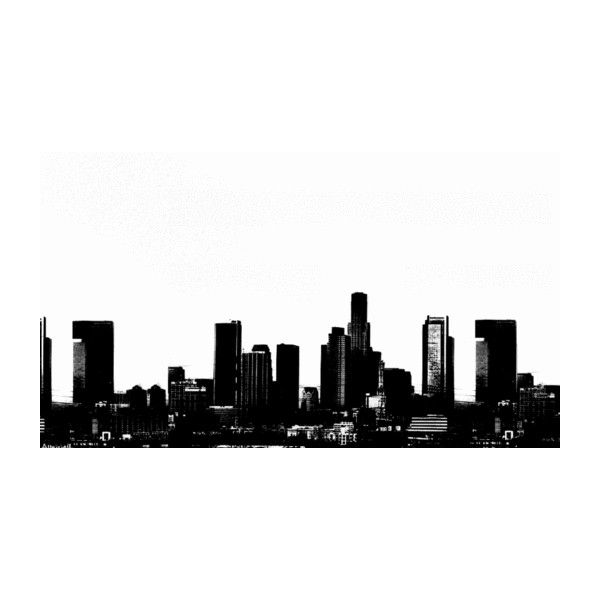 600x600 La Skyline Tall Buildings Graphic Liked On Polyvore Featuring - La Skyline Sketch