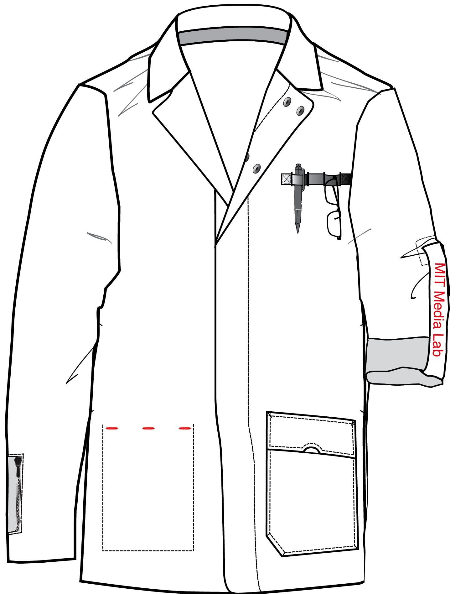 1504x1896 Collection Of Free Coat Drawing Lab. Download On Ubisafe - Lab Coat Sketch