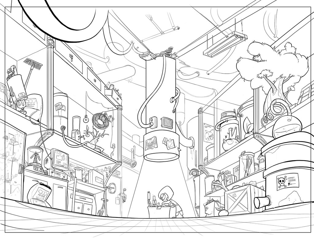 1024x776 Bg Lab Sketch By Lepetitgroin - Lab Sketch