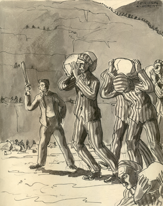 337x425 Forced Labour In The Quarries - Labour Sketch