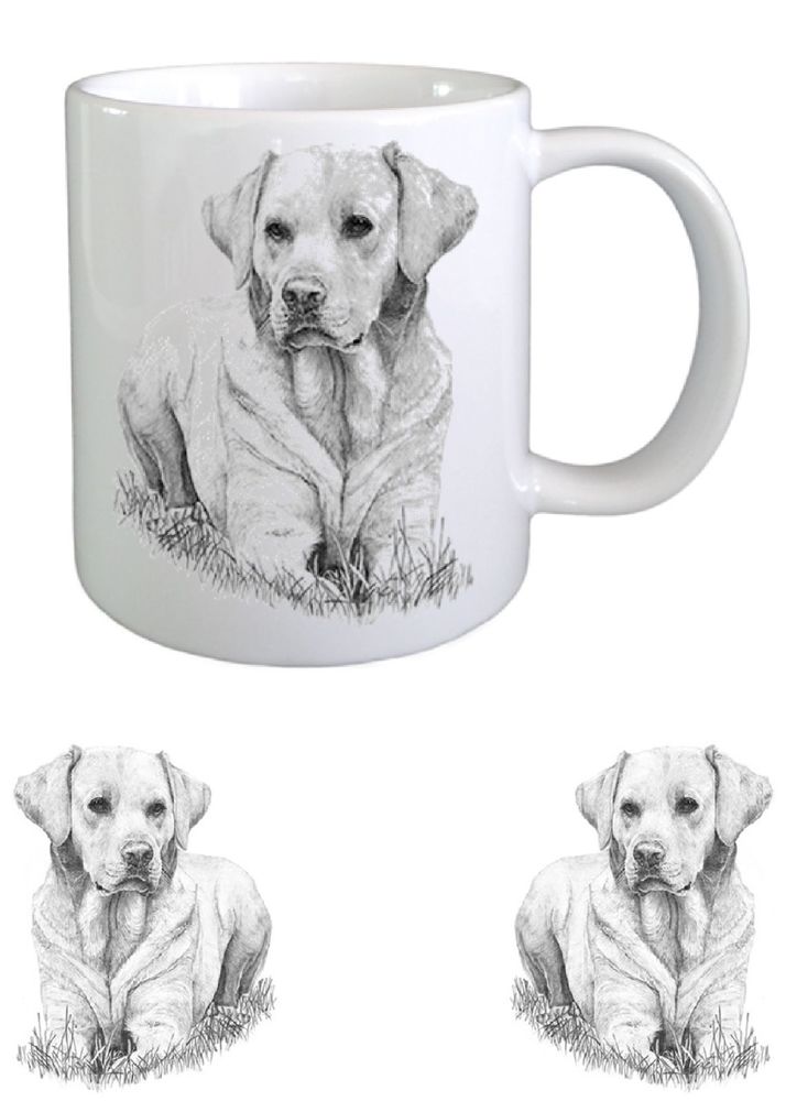 714x1000 Labrador Retriever Dog Sketch Ceramic Mug By Paws2print Ebay - Labrador Retriever Sketch