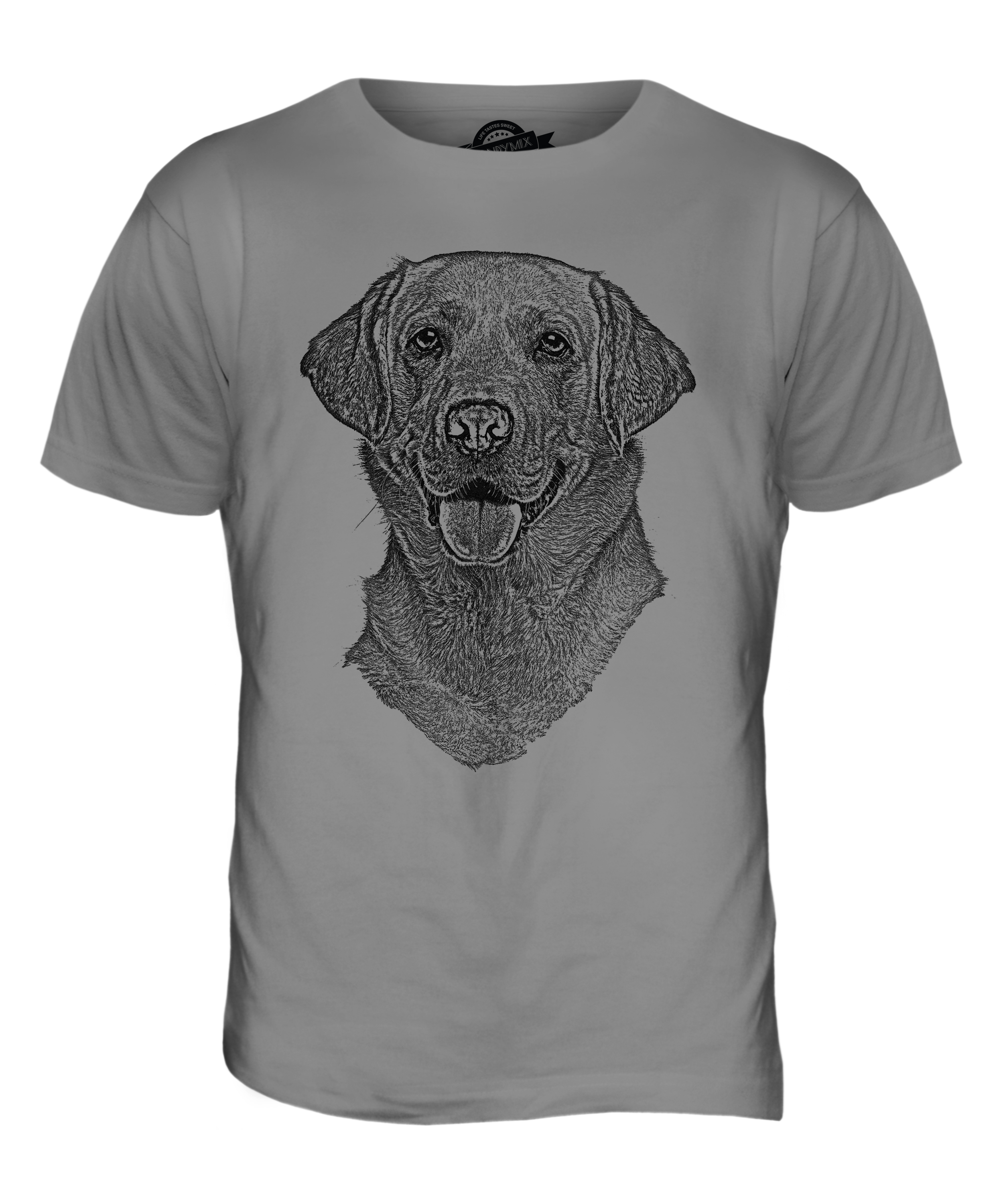 2500x3000 Labrador Retriever Sketch Mens Printed T Shirt Top Great Gift For - Labrador Sketch