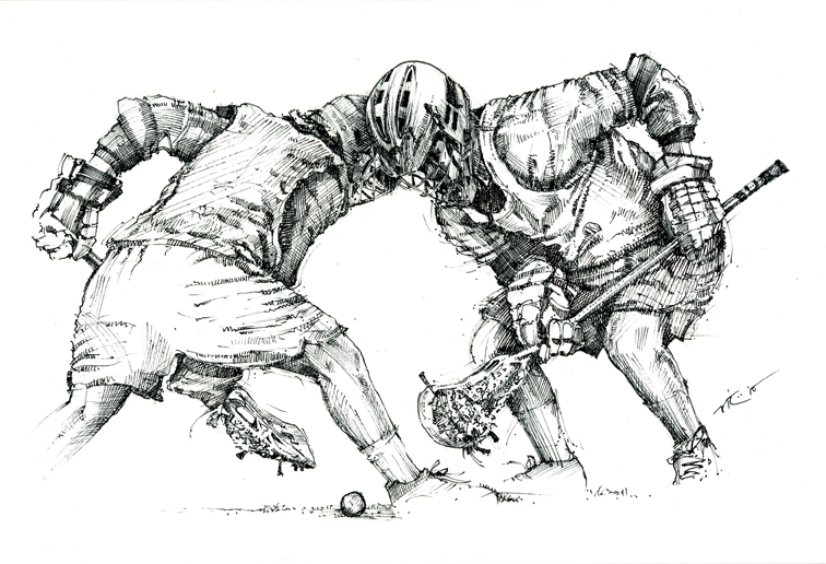 Lacrosse Player Sketch at Explore collection of