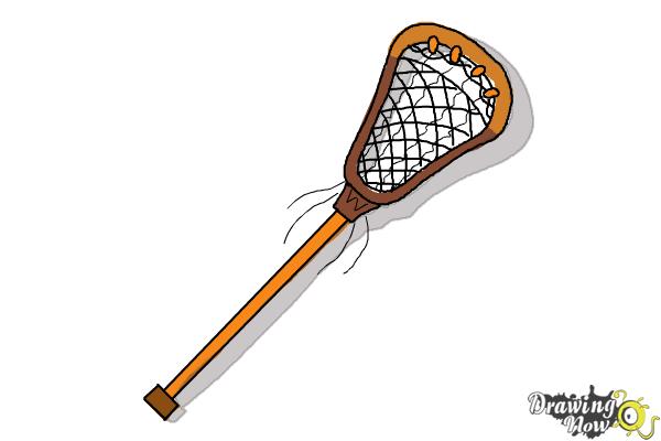 600x400 How To Draw A Lacrosse Stick - Lacrosse Player Sketch