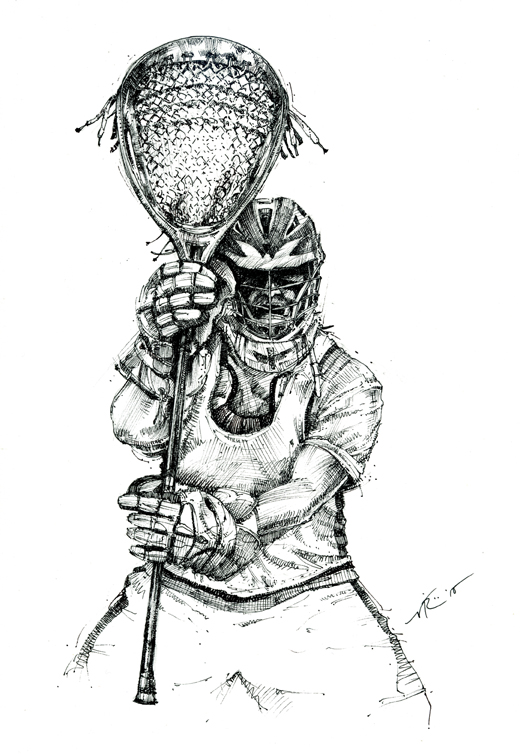 Lacrosse Player Sketch at Explore collection of