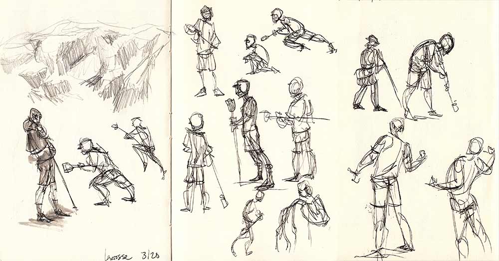 1000x524 Lacrosse Practice By Dboyd - Lacrosse Sketch