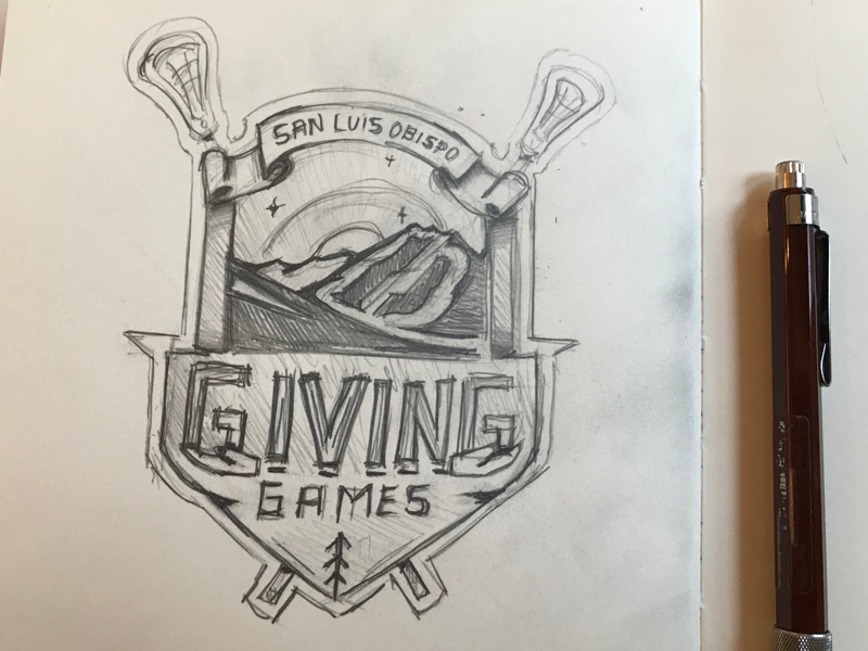 800x600 Lax Tourney Logo Sketch By Dan Blessing - Lacrosse Sketch