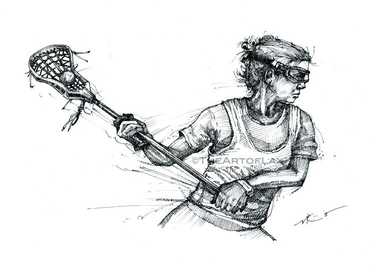 756x543 Crank (Female) - Lacrosse Stick Sketch