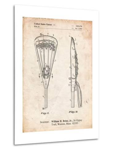 369x488 Lacrosse Stick 1936 Patent Art Print By Cole Borders - Lacrosse Stick Sketch