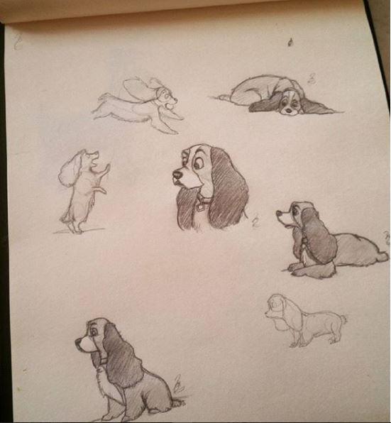 551x596 Lady And The Tramp Sketch Sketches - Lady And The Tramp Sketch