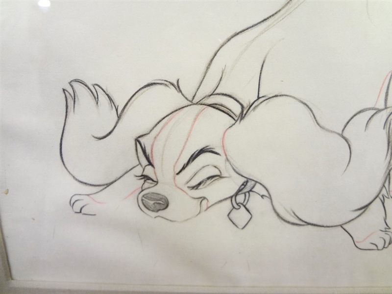 800x600 Lot Detail - Lady And The Tramp Sketch