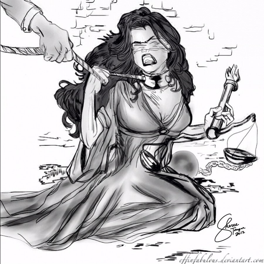 900x900 Lady Justice Bound By Effinfabulous - Lady Justice Sketch