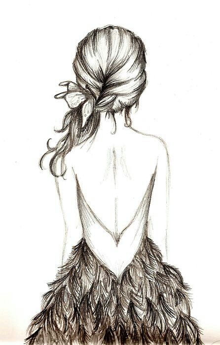 446x700 Sketch Lady Dress Bare Back - Lady Sketch