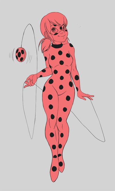 400x662 Ladybug Sketch! By Paulina Ap Favorite Moviesshows - Ladybug Sketch