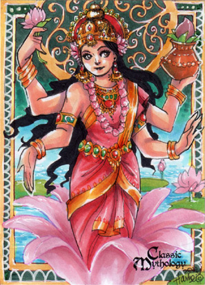297x414 Lakshmi Sketch Card - Lakshmi Sketch