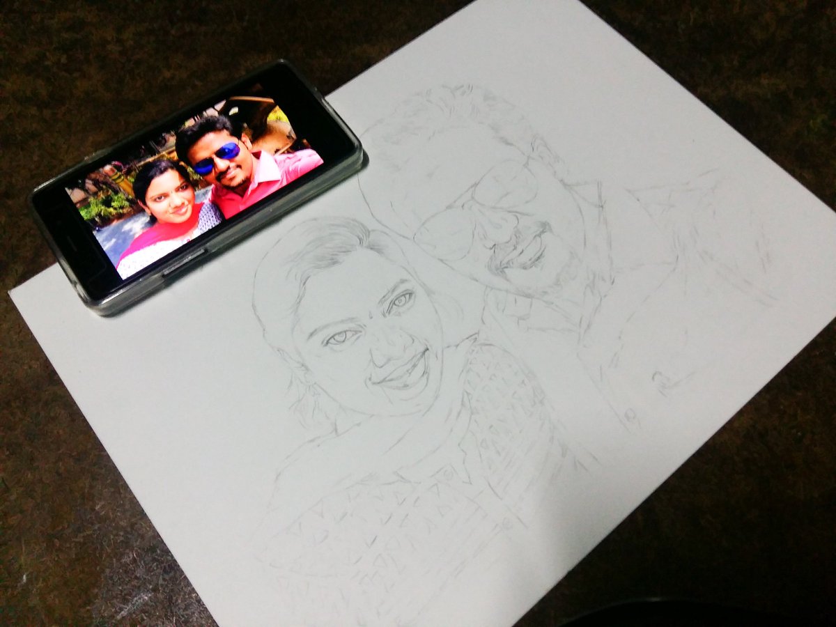 1200x900 Priya Lakshmi Art On Twitter Outline Sketch! - Lakshmi Sketch
