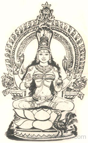 Lakshmi Sketch at PaintingValley.com | Explore collection of Lakshmi Sketch