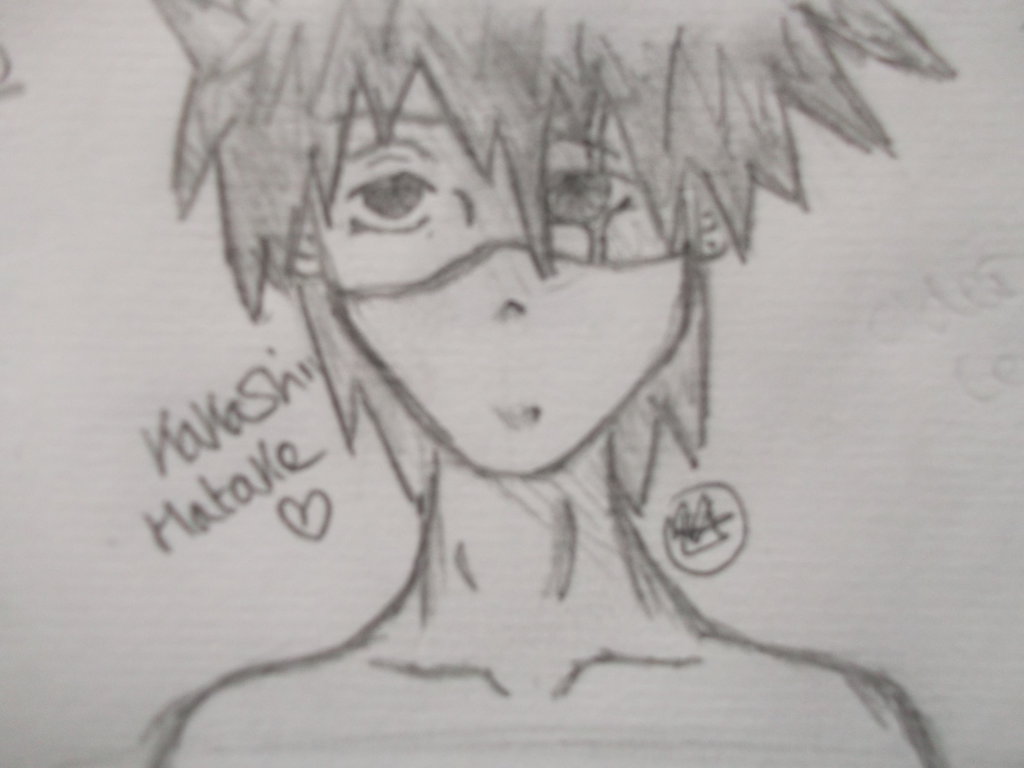 1024x768 Kakashi Sketch By Miss Lama - Lama Sketch