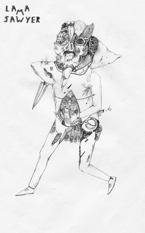 500x803 Traveller Sketch By Lama Sawyer - Lama Sketch