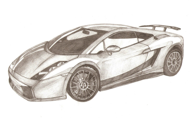 Lambo Sketch at PaintingValley.com | Explore collection of Lambo Sketch