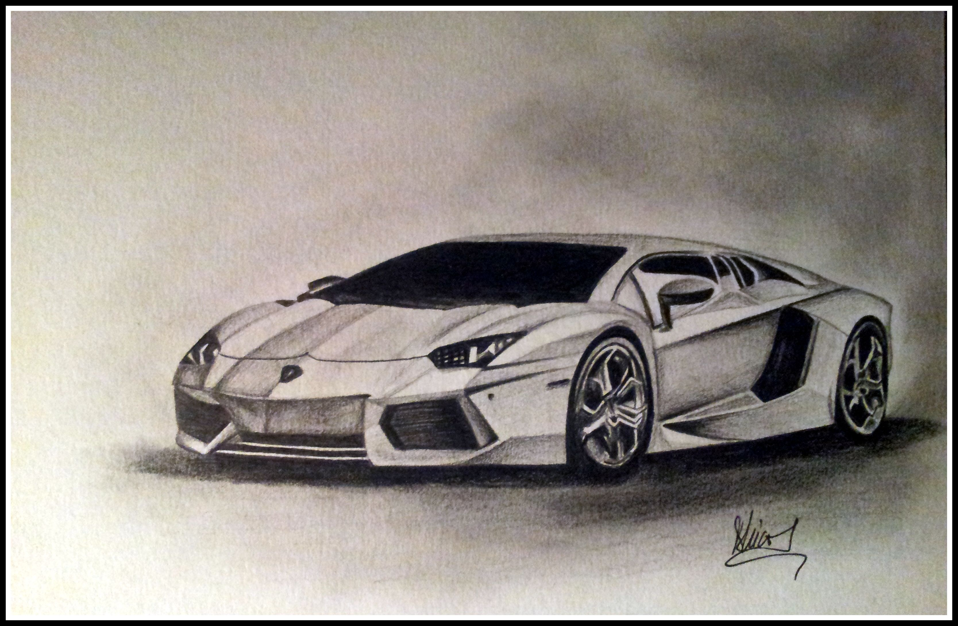 Lamborghini Aventador Sketch at PaintingValley.com ...