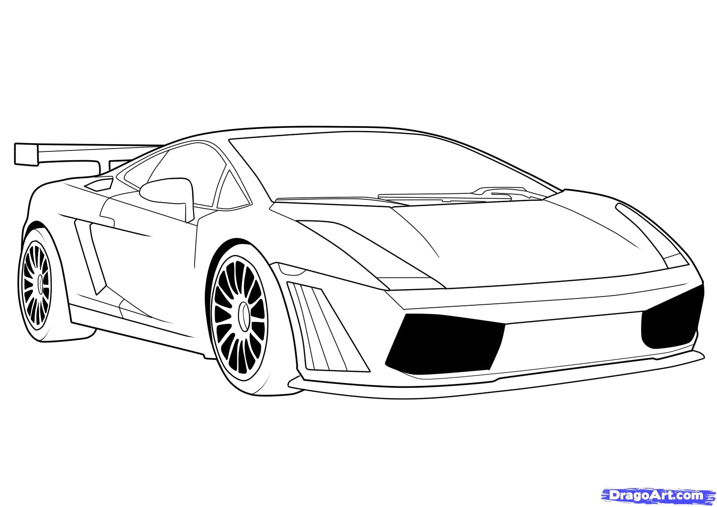 1467x1038 How To Draw Lamborghini Aventador Car Sketch Final Step 20 A - Lamborghini Aventador Sketch