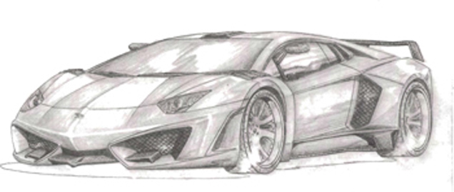 636x269 Fab Design Working On Lamborghini Aventador - Lamborghini Car Sketch