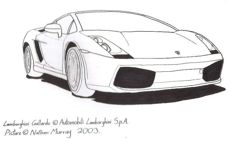 783x480 Lamborghini Gallardo Big By Muzz Dogg - Lamborghini Gallardo Sketch