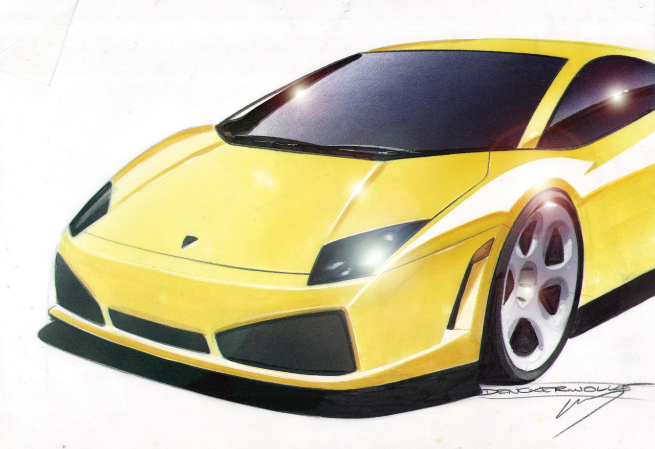1280x878 Lamborghini Gallardo Design Sketch 03 Supercar Sketches - Lamborghini Gallardo Sketch