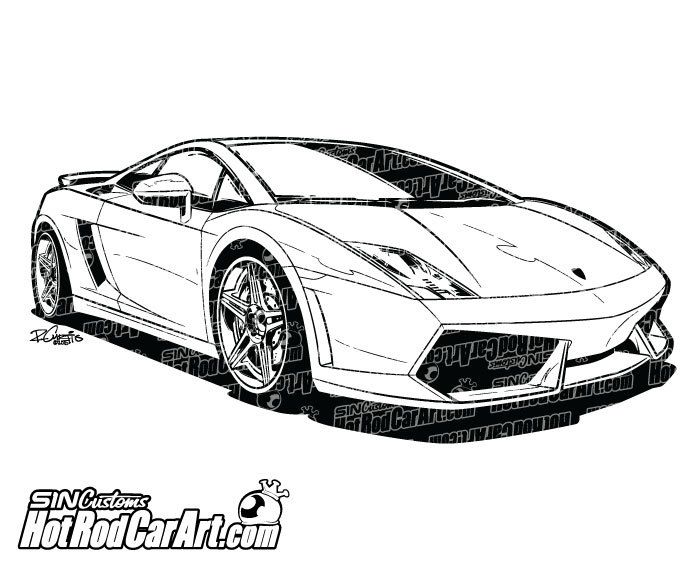 700x569 Lamborghini Gallardo Sports Car - Lamborghini Gallardo Sketch