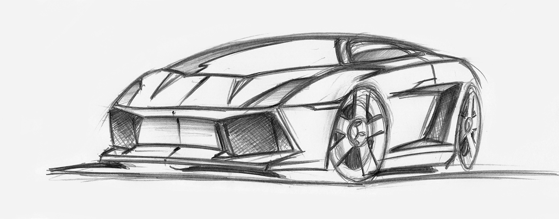 1148x451 Lamborghini Gallardo By Castal08 - Lamborghini Gallardo Sketch