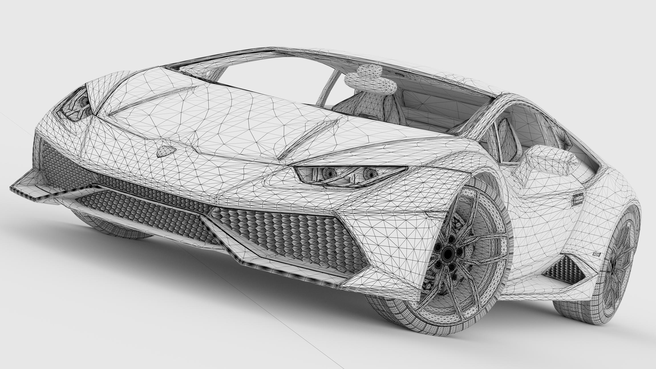 Lamborghini Huracan Sketch