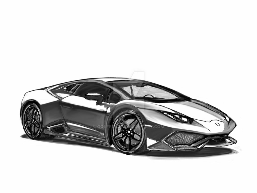 Lamborghini Huracan Sketch at PaintingValley.com | Explore collection ...