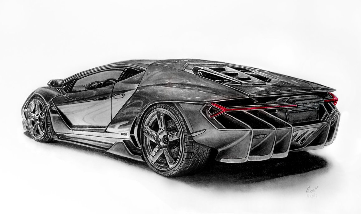 Lamborghini Pencil Sketch At Paintingvalley Com Explore