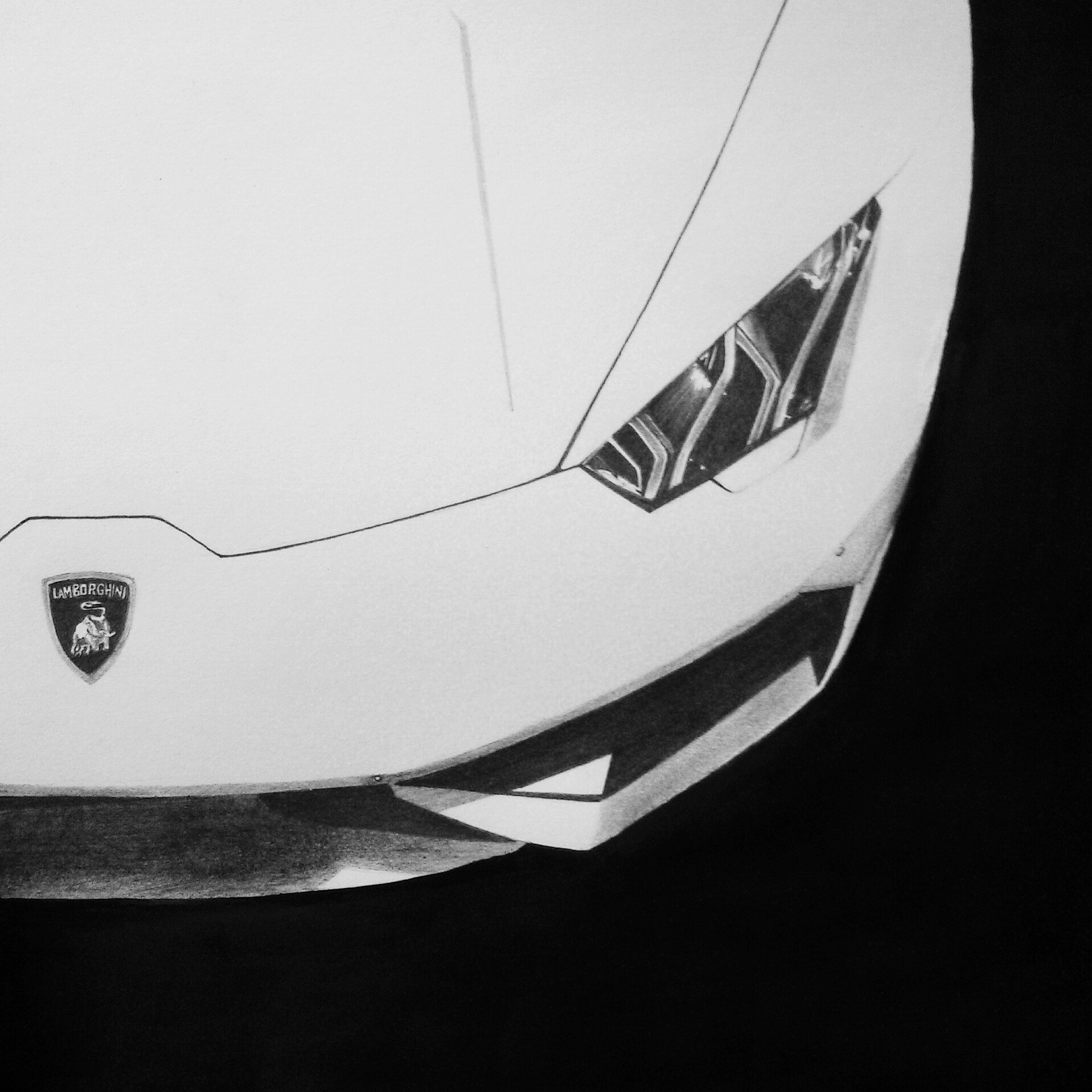 1918x1918 Lamborghini Huracan Sketch By Me. Art Cars Pencil Drawi - Lamborghini Pencil Sketch
