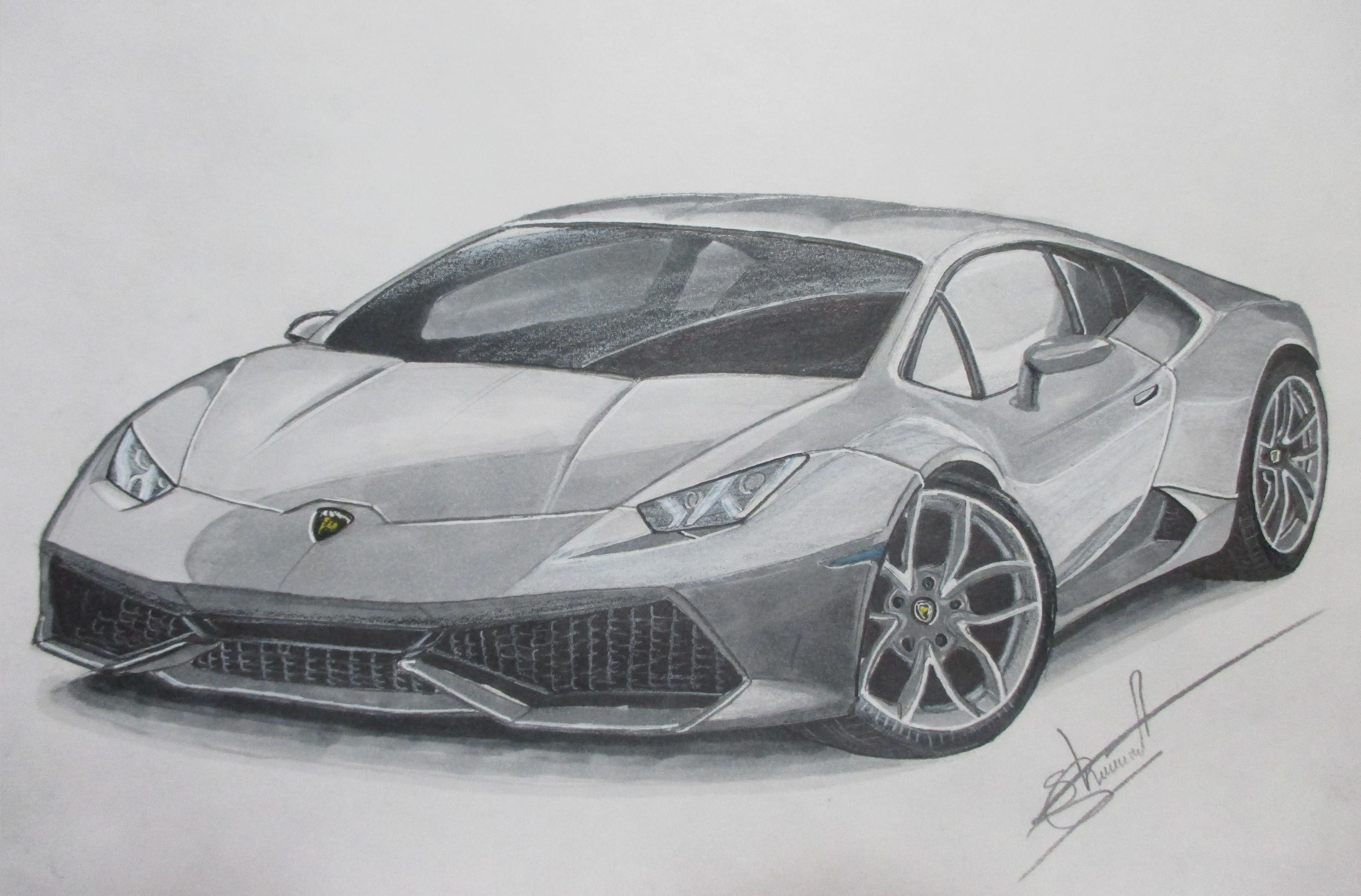 Lamborghini Pencil Sketch