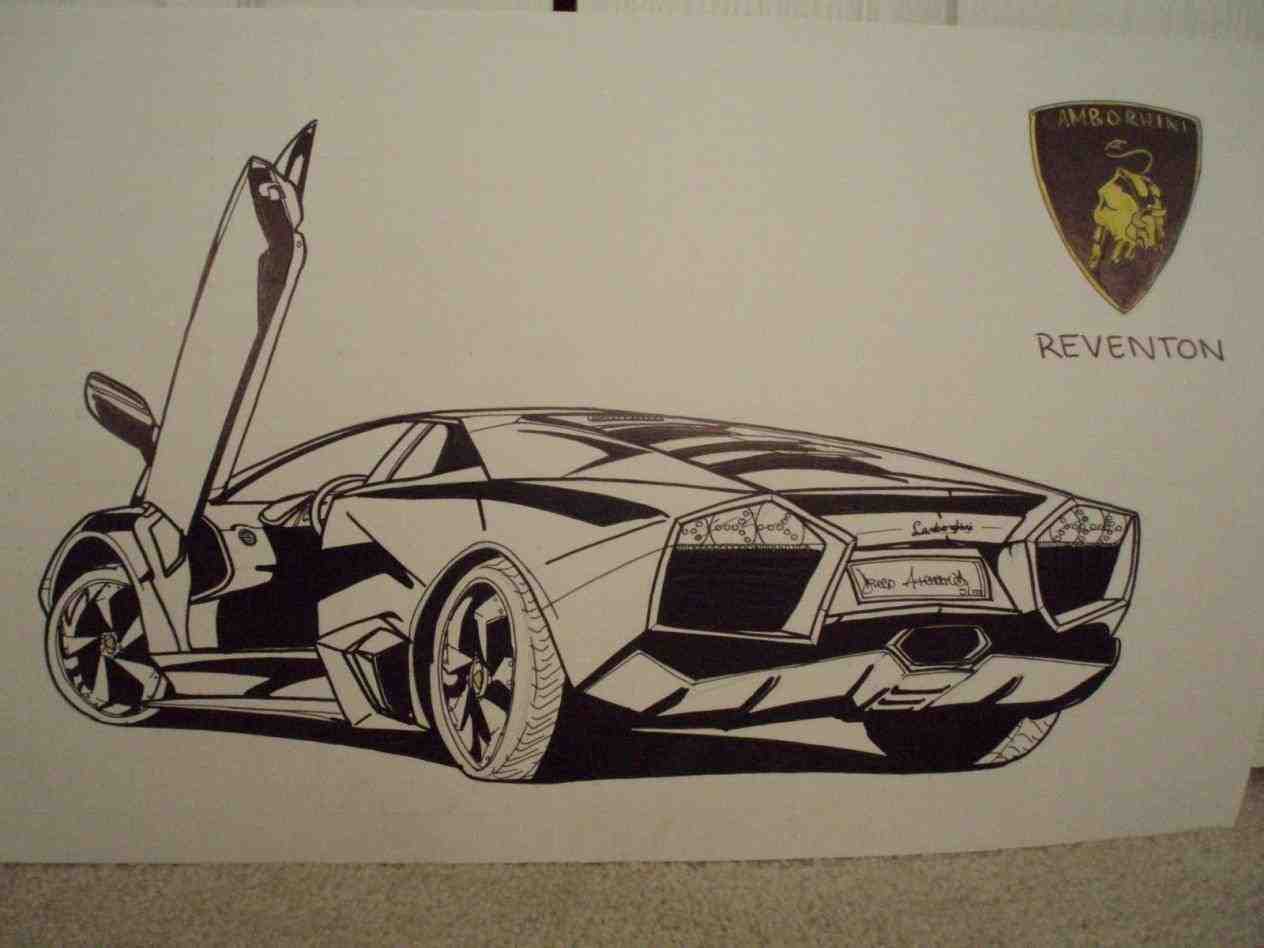1264x948 Car Cars Lamborghini Drawings Pencil Sketch Car Drawing - Lamborghini Pencil Sketch
