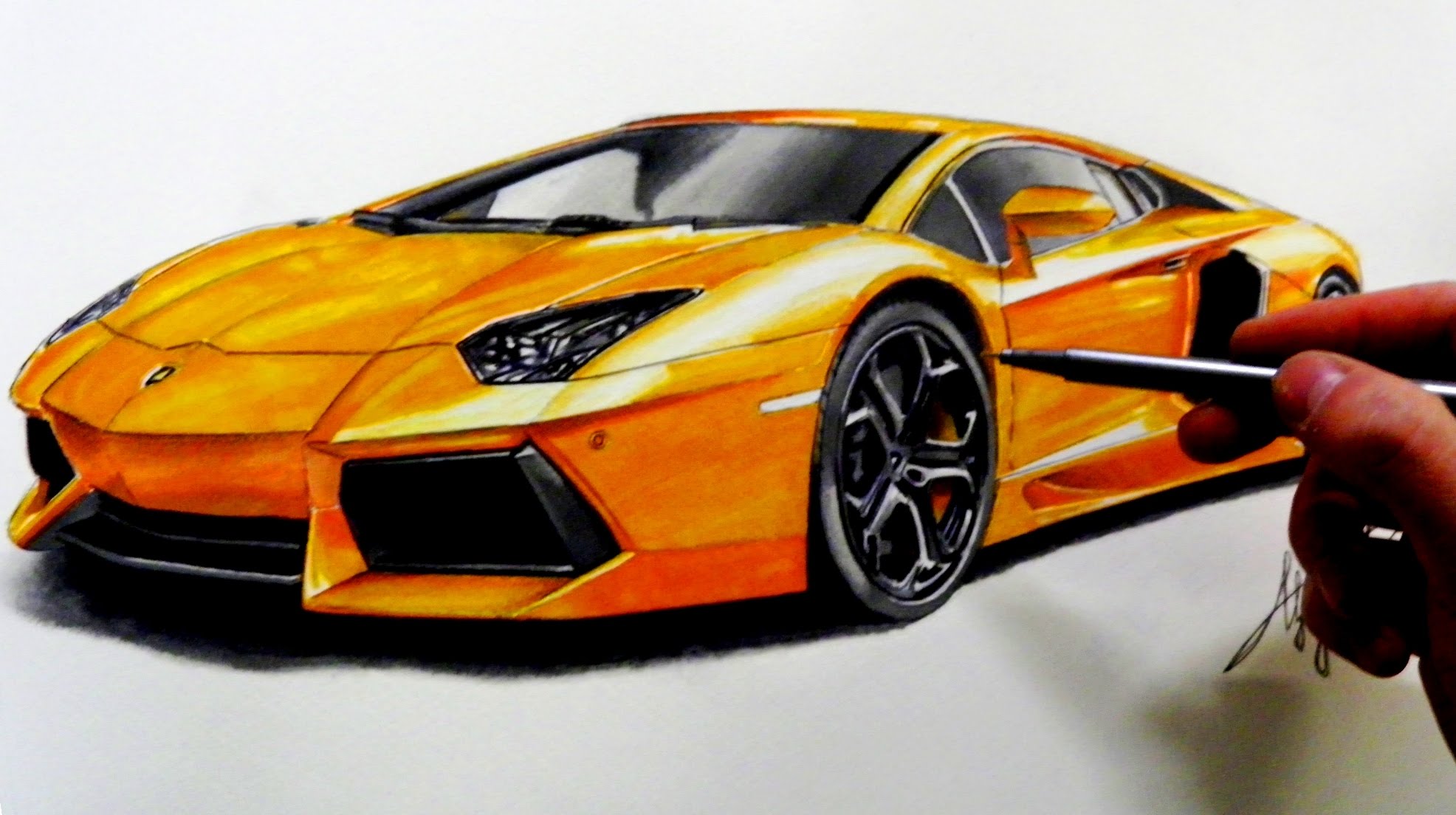 Lamborghini Pencil Sketch